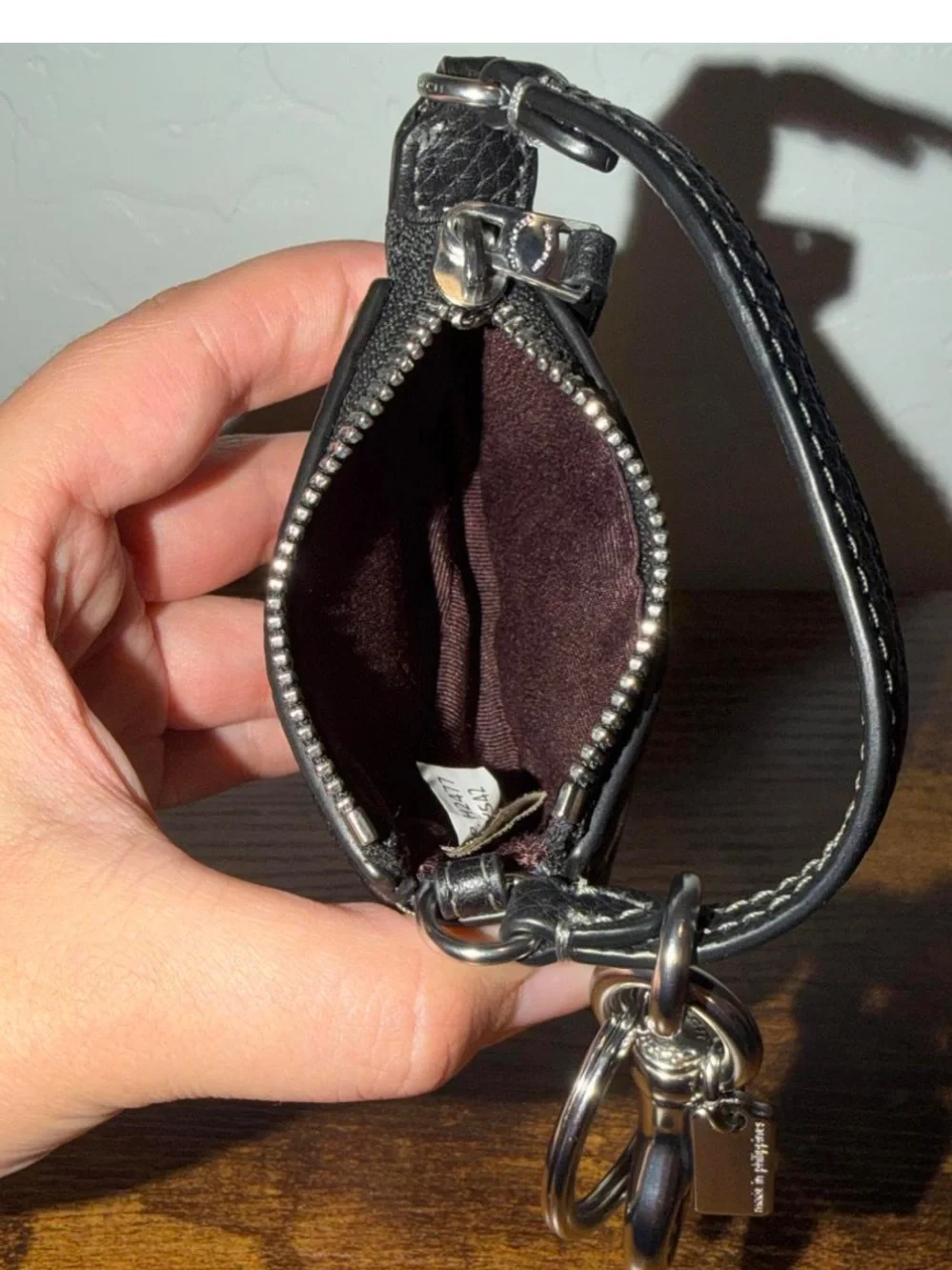 Coach Black Star Mini Bag Charm Keychain